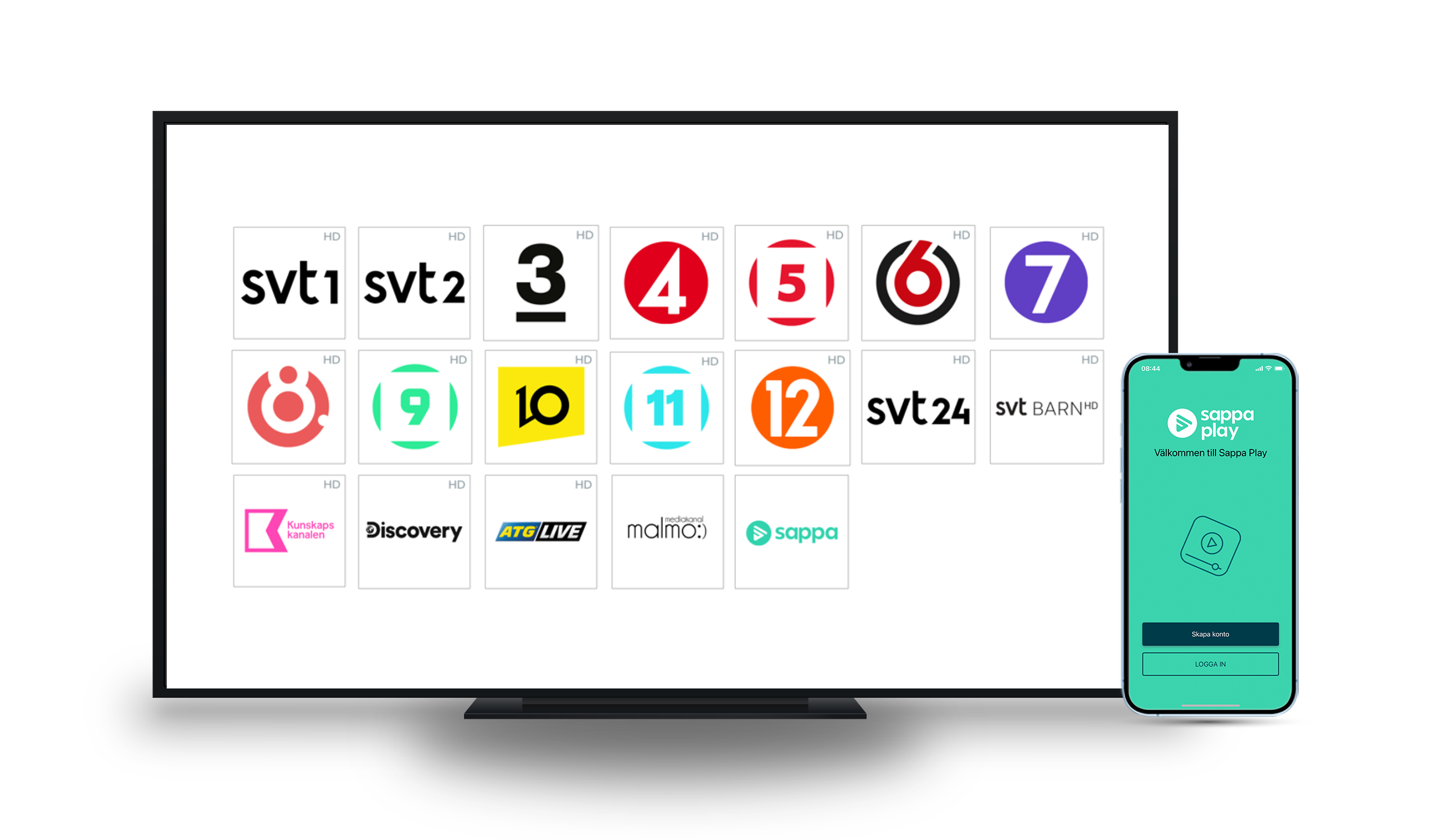 Sappas TV utbud hos MKB Net